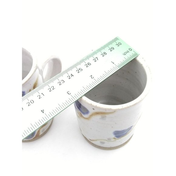 VTG '94 Tomlinson Craft Collection Baltimore Pottery Artisan Signed Mugs 4" - Picture 8 of 12